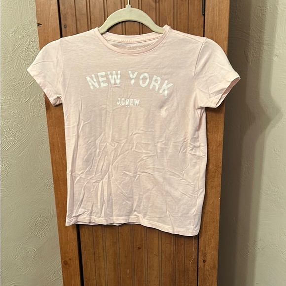 J. Crew Pink and White Short Sleeve Tees - Picture 1 of 3